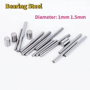 50-100피스 베어링 강스틸 하드 샤프호환트 니들 롤러 Dia.1mm 1.5mm 원통형 핀 라운드 스트레이트 위치 지