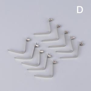 10피스 파이프 단일 버튼 스냅 잠금 V  캐러밴 스틸 카약 스프링 클립