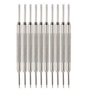 스프링 바 링크 핀 리무버 수리 도구  시계 손목 밴드 변경 스트랩  10 개