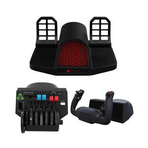 브라보 스로틀 사분면 및 알파 비행 제어 LITE 번들이 포함된 허니콤 항공 찰리 러더 페달(3개 품목)