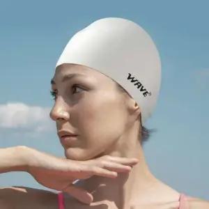 실리콘 수영모 화이트