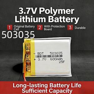 충전식 503035 리튬 폴리머 배터리 3.7V 500mAh 자동차 레코더 VR 플레이어 MP3 DVD GPS 네비게이션 시스템