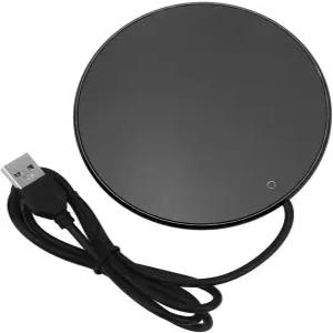 스마트 커피 머그 워머 3단계 온도 설정 USB 전원 음료 컵 가정용 주방 사무실 책상용 블랙