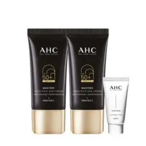 [1+1/이사배]Pick AHC 마스터즈 아쿠아 리치 백탁없는 태민선크림 30ml+30ml