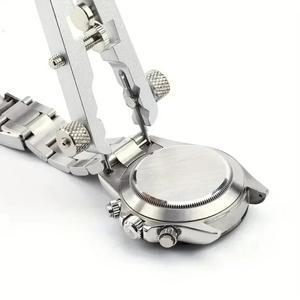 6825 시계 펜치 스프링 바 플라이어 도구 키트 나사 조정 길이 크기 교체 수리가있는 핀셋 제거 스트랩