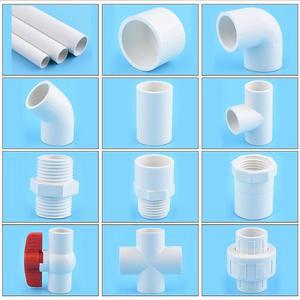 2Pcs 20 ~ 50mm PVC 파이프 직접 티 팔꿈치 유니온 크로스 커넥터 정원 관개 물 조인트 수족관 Wate 제어