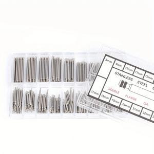 270개/세트 스테인리스 스틸 스프링 바 직경 1.5mm/1.8mm 길이 8mm - 25mm/6mm 23mm 시계줄 스트랩 스트랩