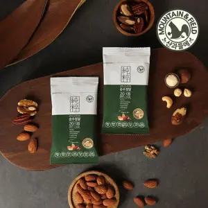 산과들에 모두볶은하루견과 순수정담 100봉 (브라질너트 피칸 마카다미아 구성)