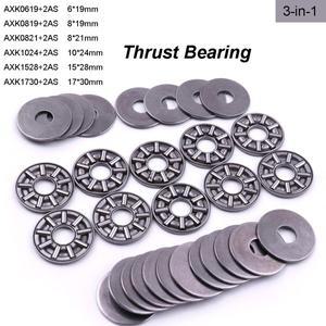 스러스트 니들 플랫 롤러 베어링 10 세트 3-in-1 AXK0619- AXK1730 +  2 개 와셔 볼