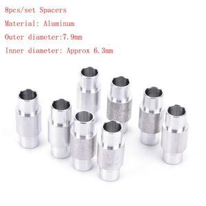 8개/몫 6mm 전문 Alumium 슬라럼 인라인 롤러 스케이트 신발 스페이서 나사 블레이드
