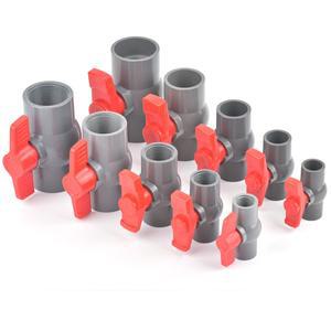 2025324050mm 스레드 및 소켓 유형 파이프 PVC 밸브 농업 정원 관개 피팅 1Pc