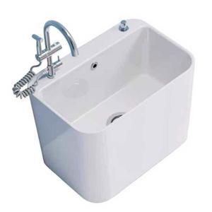 습식 도기 족욕기 배수구 바스켓 하트형 족욕 대야 세족기 A1