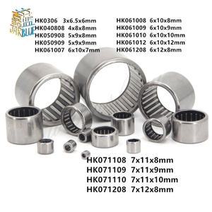 2Pcs/10Pcs HK0306 HK0408 HK0509 HK0607 Drwan 컵 갇힌 니들 롤러 베어링