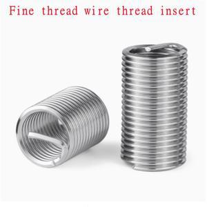 10pcs M6x0.75 M7x1.0 스테인레스 스틸 미세 나사 와이어 삽입 슬리브 부싱 헬리코일