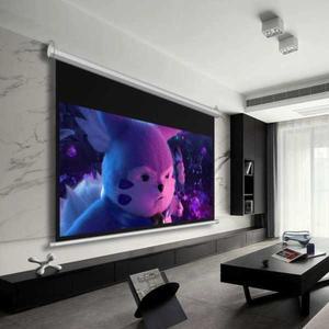 전동 빔스크린 롤스크린 무선 140인치 벽걸이 리프팅 리모콘 전기