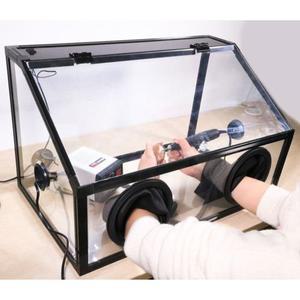 진공글러브박스 상자 밀폐 연구 방진 방진상자 투명 작업대