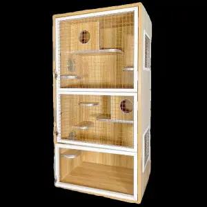 친칠라 케이지 메쉬 놀이터 은신처 햄스터 도어 다람쥐 고슴도치 이중