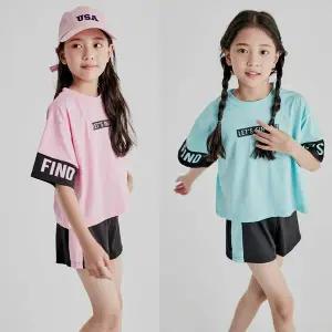 [보리보리/모데쯔]주니어 초등여아 파인드 래쉬가드 상하세트 10대 물놀이