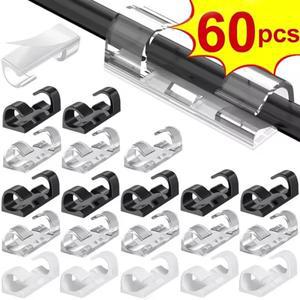 접착 케이블 클립 데이터 관리자 데스크 오피스 자동차 용 와이어  홈 클램프 자체 스티커