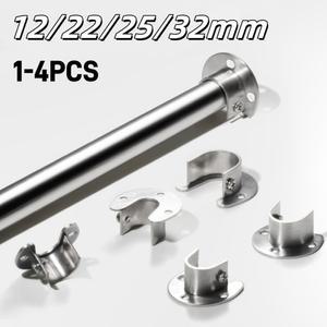 숨은선반브라켓 스테인레스 스틸 플랜지 시트 옷장 걸이 막대 고정 하드웨어 액세서리 커튼 튜브 후크 지지대