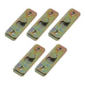 숨은선반브라켓 철제 침대 경첩 가구 피팅 목재 레일 브래킷 나사 스냅 커넥터 가정용 하드웨어 도구용 패스너 58x20mm 세트