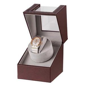 워치와인더 자동 거치대 케이스 타조 오토매틱 흑색 가죽 보관