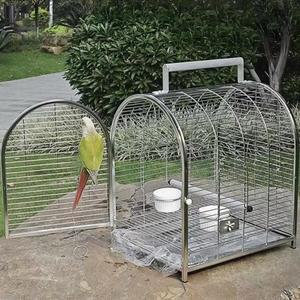 스텐 앵무새 케이지 스테인레스 앵무새장 둥지 조류 이동장
