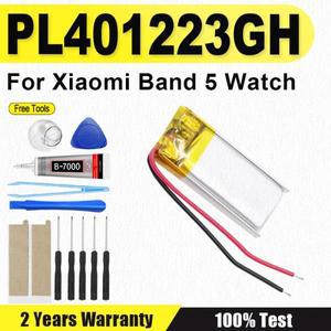 샤오미 미 밴드 5 시계 2선 +도구용 XDOU 125mAh PL401223GH 배터리