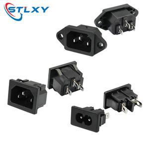 입구 플매트 카펫 러그 커넥터 AC 전원 소켓 250V 빨간색 램프 로커 스위치 10A 퓨즈 암 재배선 가능