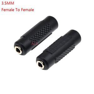 1Pcs 미니 소형 3.5mm 여성-여성 F/F 잭 스테레오 오디오 어댑터 변환기 커넥터 커플러 금속 금도금