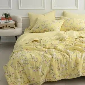 먼지없는이불세트 꽃패턴 모달 간절기 이불베개세트 SS 봄 가을 침구