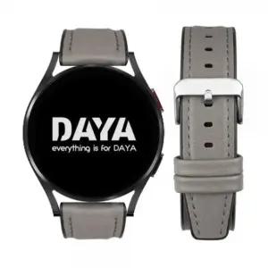 갤럭시워치 5 4 3 스트랩 20mm 그레이 가죽실리콘 갤럭시워치5