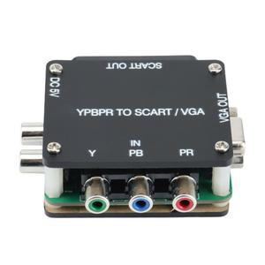YUV to RGBS YPBPR SCART VGA 구성 요소 트랜스코더 변환기 게임 콘솔 색상 차이
