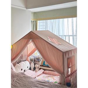 공주침대 레이스커튼 공주침대 80x130x140CM 레일 대부분 공주풍 신혼방 초등