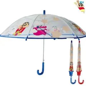 50우산 짱구 초코비투명 남녀공용우산 장우산 자동우산 투명우산