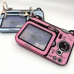 레트로 Y2K 카메라 포카 홀더 포토카드 키링 키홀더