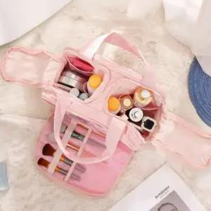 WJR 여행용 대용량 화장품 파우치 출장 수납 정리 메이크업 보조가방