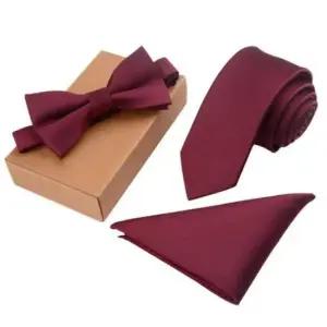 고급 타이 리본세트 남성 정장 넥타이 행거치프 3종세트