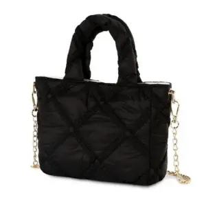 토트 크로스 패딩 미니 체인줄 외출 가방 블랙