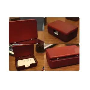 원목 탁상용 명함케이스 마호가니 111x73x39 우드홀더 명함케이스 명함집 명함보관 명함홀더