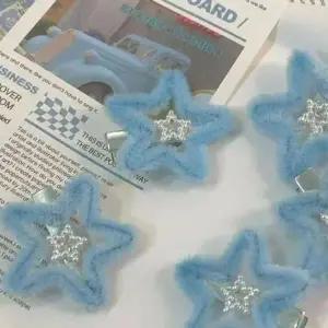 [JHMN20QV_51JB]블루 미니 헤어집게 옆머리 잔머리 별 y2k (29164391A)