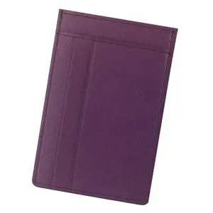 웍스 교통 체크 ID카드 인조가죽 슬림카드지갑-퍼플 문구반점 선물 생일선물 결혼선물