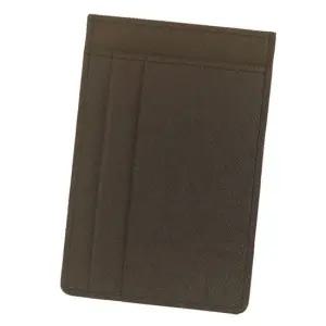 웍스 교통 체크 ID카드 인조가죽 슬림카드지갑-브라운 문구반점 선물 생일선물 결혼선물