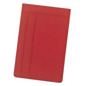 웍스 교통 체크 ID카드 인조가죽 슬림카드지갑-레드 문구반점 선물 생일선물 결혼선물