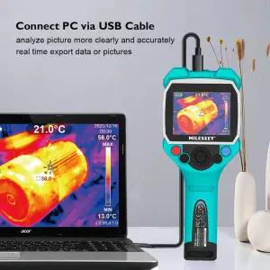 Mileseey-TR120 휴대용 열 카메라 3.5 인치 컬러 LCD 디스플레이 적외선 [호환]