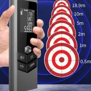 측정 레이저 적외선 거리측정기 줄자 메탈바디