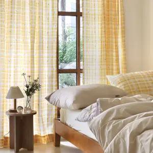 [T감사제] 옐로미닝 순면 커튼 (사이즈 택1)