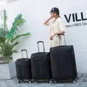 carrier 여행용 캐리어 천여행가방 확장형 블랙 24호 CE135