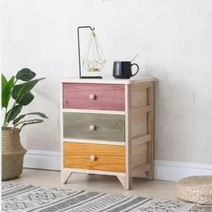 미소비즈 레나퍼니처 테미스 원목 3단 서랍장