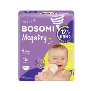 [롯데백화점]깨끗한나라 보솜이 메가드라이 팬티 대형 15개입